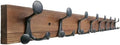 SKOLOO 43-Inch Wood Coat Rack Wall Mount with 8 Triple Hooks - Ideal for Family Entrances, Classrooms, and Pet Supplies Storage - Perfect Coat Hooks for Wall,Charred Golden Brown by SKOLOO