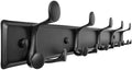 SKOLOO 15 Hooks Wall Mounted Coat Rack, 30 Inch Modern Coat Hanger for Entryway, Bathroom, Garage, Lightweight with 16 Inch Stud Spacing Design, Matte Black by SKOLOO
