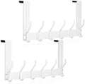 Over The Door Hooks, No Assembly Door Hanger, 2-Pack, White by Unknown