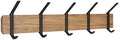 Kate and Laurel Rossmore Farmhouse 5-Hook Wall Hanging Coat Rack, Natural Rustic Wood, Modern Hanging Rack for Coats, Bags, Or Pots and Pans by KateandLaurel