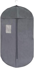 Foster-Stephens Thick, Sturdy, Long-lasting Oxford Cloth Garment Bags for Storage of Clothing, Dresses, Costumes, Suits, Coats, Gowns | Elegant Covers in Grey or Black 42", 50", 62" | (42", Grey) by FOSTER-STEPHENS%2C+INC.