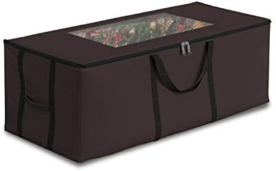 Christmas Tree Storage Bag Waterproof with Padded Carrying Handles & Dual zipper Superior Protection - Extra Large Container Duffle Bag fits up to 9 feet tall Xmas Artificial Tree (Coffee) - Image 7