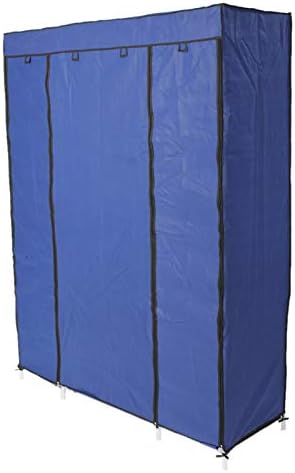 Knocbel Closet Organzier Portable Closets Freestanding Clothes Garment Rack Dustproof & Waterproof Fabric Cover with Storage Shelves & Hanging Rod 52.4" W x 18.1" D x 67" H Navy - Image 5