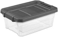Sterilite 18-Pack Modular Stacker Box, Durable Clear Plastic Storage Bins with Latching Lids, 16 Quart - Stackable Organizing Container Boxes for Closet, Bathroom, and Office by Sterilite