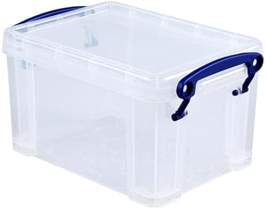 Really Useful Box 1.6 Liter Plastic Stackable Storage Container, 4 Pack - Image 4
