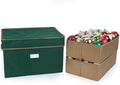 Covermates Adjustable Ornament Storage Box, 19.25"W x 13"D x 12.5"H, Green by Covermates