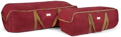 Covermates Keepsakes Garland Duffle Bag - Durable Polyester, Reinforced Handles, Fits up to 25 Foot Garland Depending on Thickness - Holiday Storage, Red by Covermates