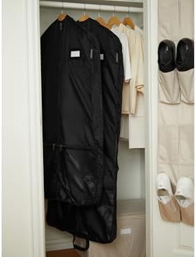 Covermates Deluxe Garment Bag Set for Closet Storage & Travel, 24"W x 64"L - Image 4