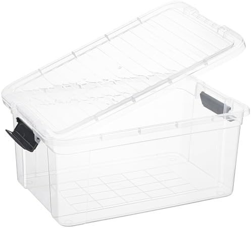 Superio 21 Quart Clear Plastic Storage Boxes with Lids, Stackable Organizer Containers, BPA-Free Storage Bins for Home, Office, School & Dorm, 1 Pack - Image 5