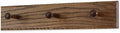 Solid Oak Shaker Peg Rack Made in The USA - Walnut Stain 18 x 3.5 Inches with 3 Pegs by PEG+AND+RAIL
