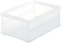 TRUSCO TSK-O30B-TM Thin Folding Container Scale, 1.8 gal (30 L), Transparent, Storage Box by Trusco