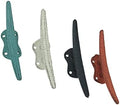 Zeckos Set of 4 Boat Cleat Wall Hooks, 5.75 Inch Tall Coastal Coral by Zeckos