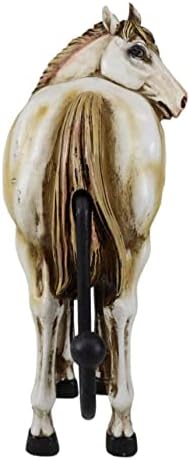 Ebros Gift Set of 3 Rustic Western Country Farm Black Brown Chestnut Horses Hind Butt Hindquarter Coat Key Hat Leash Backpack Wall Hanging Hooks Decor Hangers Cowboy Horse Hook Organizers - Image 5