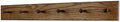 Solid Oak Xtra-Wide Shaker Peg Rack -Made in The USA - Walnut Stain 35 x 4.5 Inches with 6 Pegs by PEG+AND+RAIL