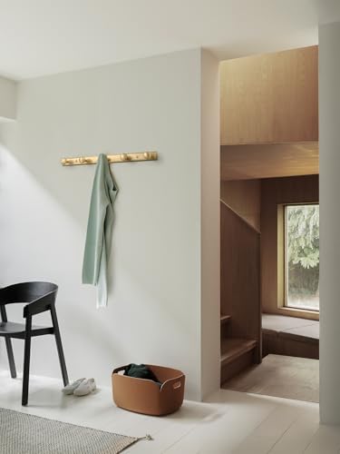 Goo-Ki Champagne Bronze Coat Rack Wall Mount with Escutcheon Backplate, Modern Heavy Duty Zinc Coat Hooks, Soft Gold Hat and Towel Hanger Rail for Entryway, Bathroom and Mudroom (5 Hooks) - Image 6