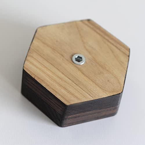 EWART WOODS Magnetic Key Holder for Wall Key Rack Key Hook for Wall Modern Key Holder entryway Organizer Wood Key Hook Storage Hexagon (Dark Brown, 3 pcs) - Image 6