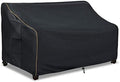Patio 3-Seater Sofa Cover,Outdoor Couch Cover Fits up to 85W x 38D x 35H Inches,100% Waterproof Heavy Duty Patio Furniture Covers,Black by LSongSKY