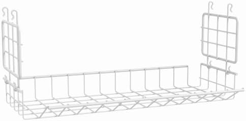 ClosetMaid Hideaway Hanging Wire Shelf for Closets, Pantries, Laundry Rooms, 6.89" H x 15.45" W x 7.78" D, White, 6-Pack by ClosetMaid
