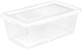 Sterilite Storage Boxes, Stackable Clear Plastic Bins, 6 Quart, 24-Pack by Sterilite
