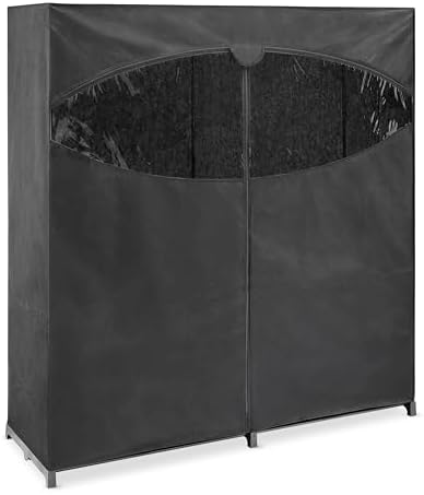 Whitmor Extra-Wide Portable Clothes Closet - 60 Inches Wide - Store Seasonal Clothing - Black by Whitmor