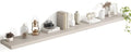 Acovy 72 Inch Floating Shelves, 8 Inch Deep Floating Shelves for Wall, Hanging Shelf with Invisible Brackets, Deep Shelves for Bathroom, Bedroom, Living Room, Grey, Set of 1 by Acovy