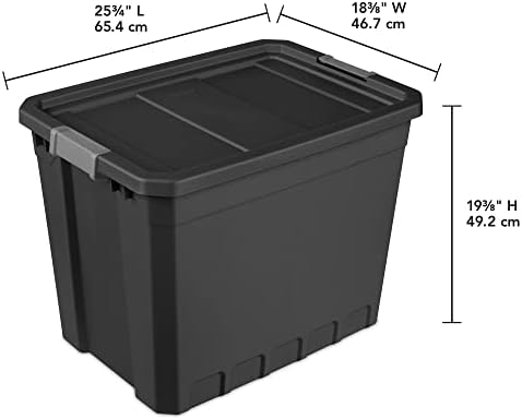 Sterilite TOTE STACKER BLACK 27GA 14889004 - Image 4
