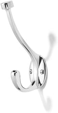 khtumeware The 10 Pack 5-1/2 inch Polished Chrome Coat Hook zinc Alloy mudroom Hooks is Suitable for bathrooms, Behind Doors, bedrooms, and is a Towel Robe Hooks for Both Household and Commercial use by khtumeware
