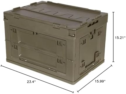 MFH Folding Plastic Box 60 L Olive (60 L) - Image 6
