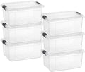 Superio 11 Quart Clear Plastic Storage Boxes with Lids, Stackable Organizer Containers, BPA-Free Storage Bins for Home, Office, School & Dorm, 6 Pack by Superio