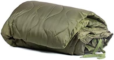 Farm Blue OD Green Army Camping Blanket Tactical Woobie Blanket Poncho Liner - Lightweight, Multifunctional, All Weather Blankets - Camping Gear, Backpacking and More Use - Olive Drab Green by FarmBlue