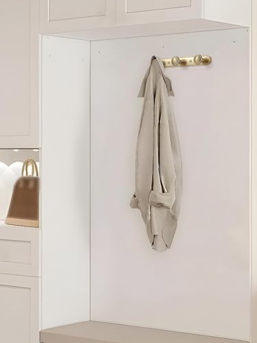 Goo-Ki 1 Pack Champagne Bronze Coat Rack Wall Mount Heavy Duty, Towel Rack Zinc Alloy Coat Hooks Wall Mounted for Bag Hat Clothes Scarf - Image 5