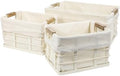 happimess Callan 3-Piece Industrial Wire Nesting Baskets 15", Almond by Happimess