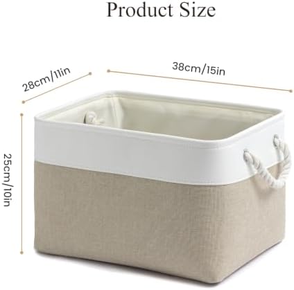 15x11x10 In Foldable Fabric Large Storage Bins with Handle 6 Pack - Image 4