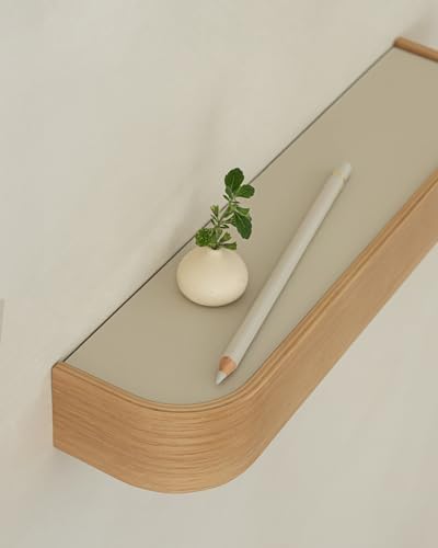 Kazai. Key Holder 'Toke' | Minimalist Key Hook Design from Berlin | Modern Key Holder Wall Mount with Wooden Shelf | Key Rack for Wall as Entryway Organizer | Oak - Image 3