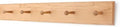 Cherry Shaker Peg Rack 4.5" Extra Wide (Natural, 29" x 4.5" with 5 pegs) by PEG+AND+RAIL