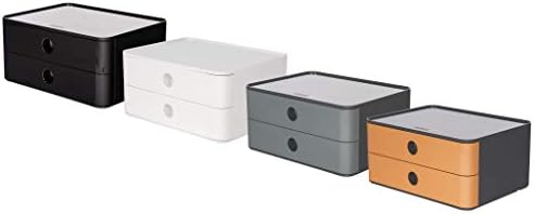 Han 1120-13 Allison SMART-Box, Designer Drawer Box, Stackable with 2 Drawers, Jet Black - Image 3