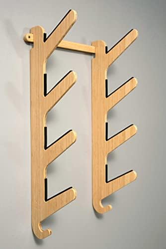 Grassracks Bamboo & Birch Snowboard Rack and Skateboard Rack - Moloka`i Series Snowboard Wall Mount - Image 2