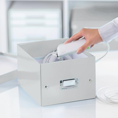 Leitz A5 Storage Box, Click and Store Range 60430001 - Small, White Storage Box A5 - Image 2