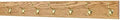 PegandRail Oak Wall Mounted Coat Rack with Solid Brass Hooks 4.5" Ultra Wide (Golden Oak, 41" x4.5 with 8 Hooks) by PEG+AND+RAIL