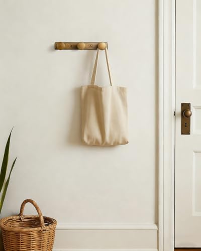 Goo-Ki 1 Pack Antique Brass Coat Rack Wall Mount Heavy Duty, Vintage Brass Towel Rack Zinc Alloy Coat Hooks Wall Mounted for Bag Hat Clothes Scarf - Image 7