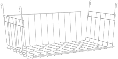 ClosetMaid ShelfTrack Wire Closet Organizer System Adjustable from 7 to 10 Ft, with Shelves, Clothes & Wire Hanging Shelf Basket for Storage, Organization in Closet or Pantry - Image 5