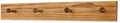 Solid Oak Shaker Peg Rack Made in The USA - Golden Oak Stain Stain 23 x 3.5 Inches with 4 Pegs by PEG+AND+RAIL
