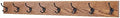 PegandRail Oak Wall Mounted Coat Rack with Bronze Hooks 4.5" Ultra Wide (Chestnut, 41" x 4.5" with 8 Hooks) by PEG+AND+RAIL