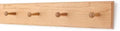 Cherry Shaker Peg Rack 4.5" Extra Wide (Natural, 23" x 4.5" with 4 pegs) by PEG+AND+RAIL