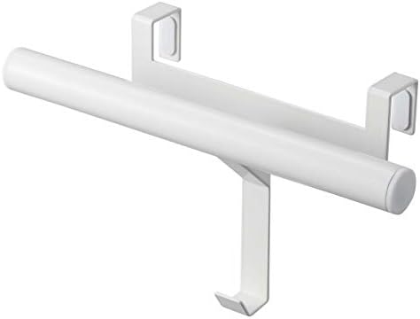 Yamazaki 5238 Getabin Door School Bag & Backpack Hanger, White, Approx. W 10.4 x D 3.7 x H 6.3 inches (26.5 x 9.5 x 16 cm), Tower, Just Plug Into The Door, Easy Installation by Unknown