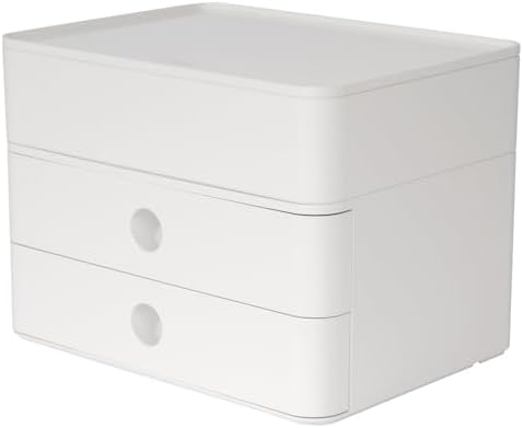 HAN 1100-12 Allison SMART-Box Plus, Drawer Box with 2 Drawers and Utensil Box, Snow White by Unknown