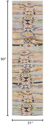 Liora Manne Indoor/Outdoor Rug, 1'11" x 7'6", Aztec - Image 3