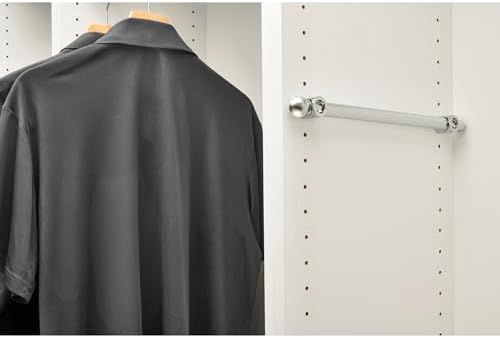 Rev-A-Shelf 14" Pull Out Valet Rod, Extendable Sliding Clothes Storage Hanging Rack with Mounting Hardware, Chrome, CVR-14-CR (2 Pack) - Image 5