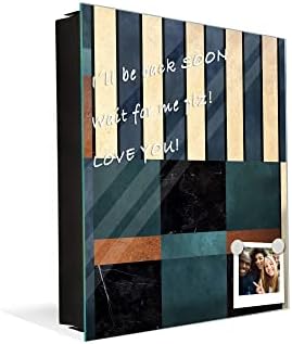 Concept Crystal 50 Keys Cabinet with Decorative Front Panel and Glass White Board KN06: Textures and Tiles 2 Series - Image 4
