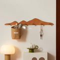 Wall Coat Rack Cherry Wood 6 Hooks by THFLSTR